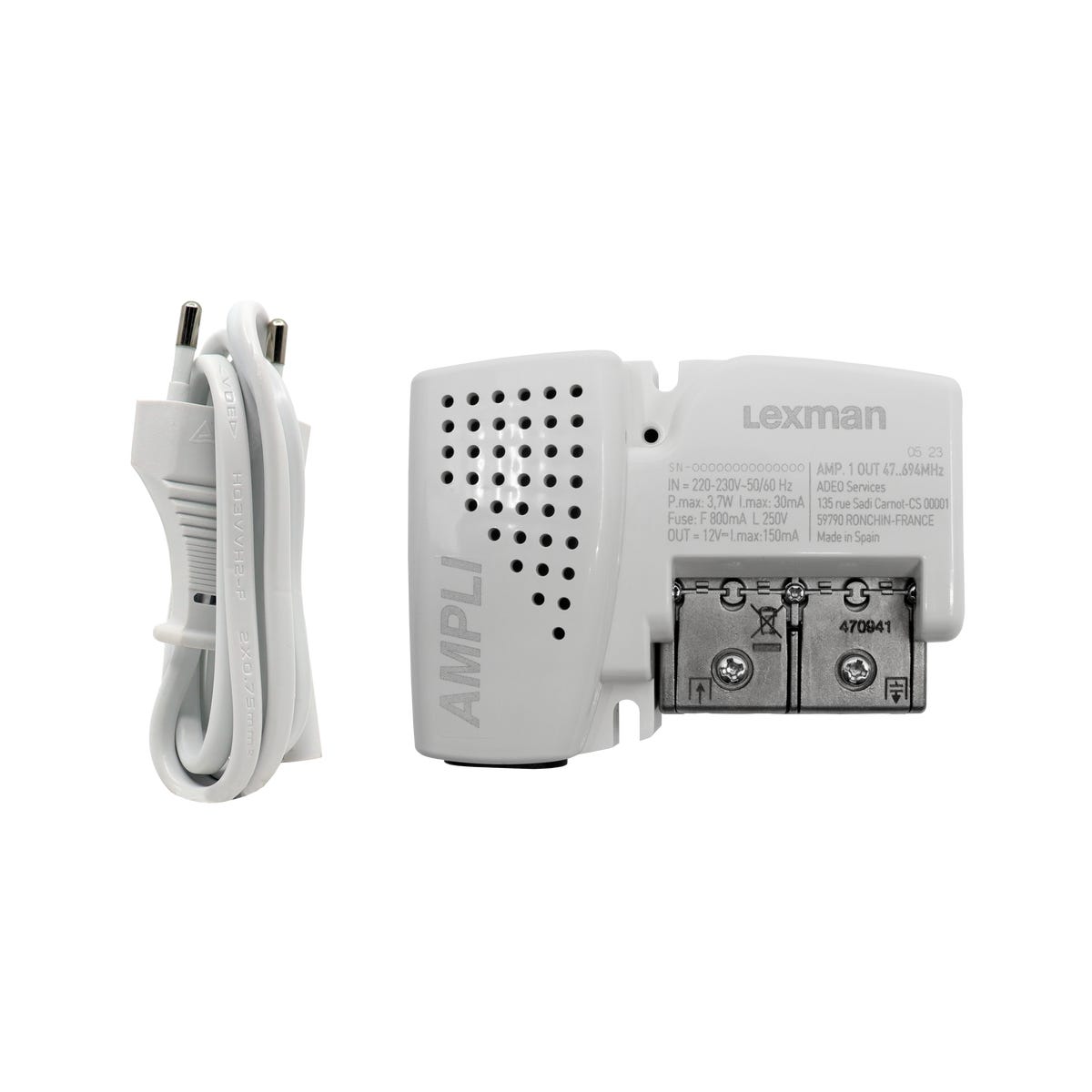 LEXMAN Wzmacniacz sygnału TV 1 wyjście 25 dB