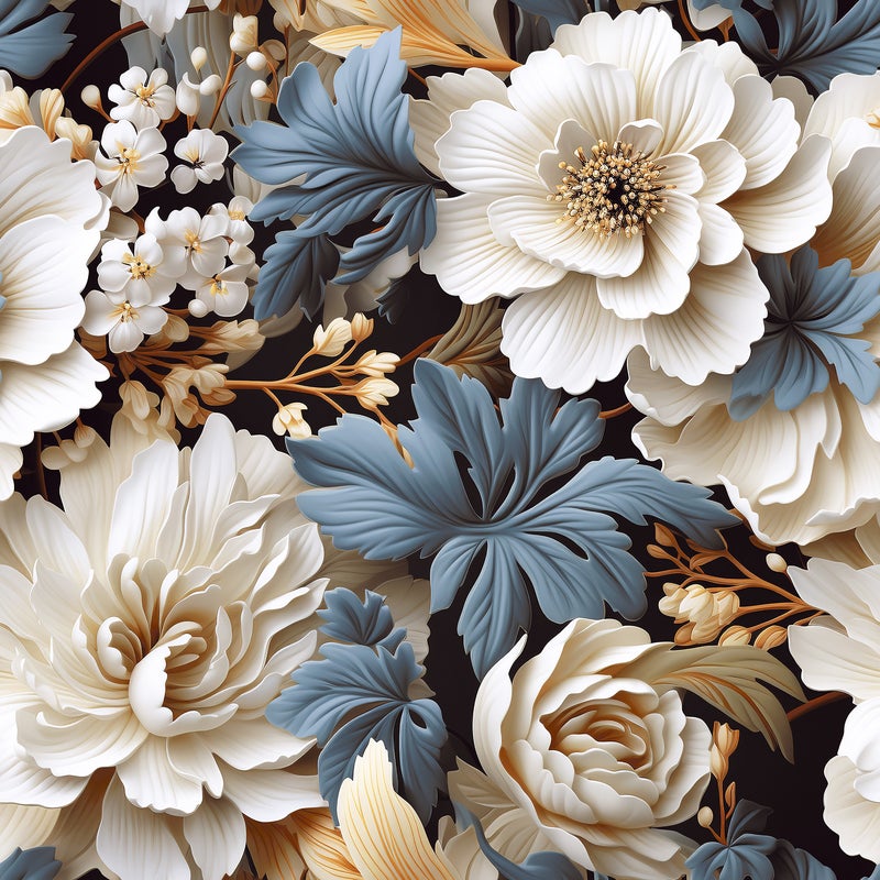 Dekor Flos Peonies Diamond Sparkle 60x120