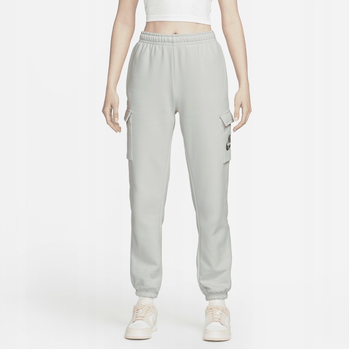 Spodnie dresowe Nike Sportswear Fleece Cargo damske DX5675-025 r. M