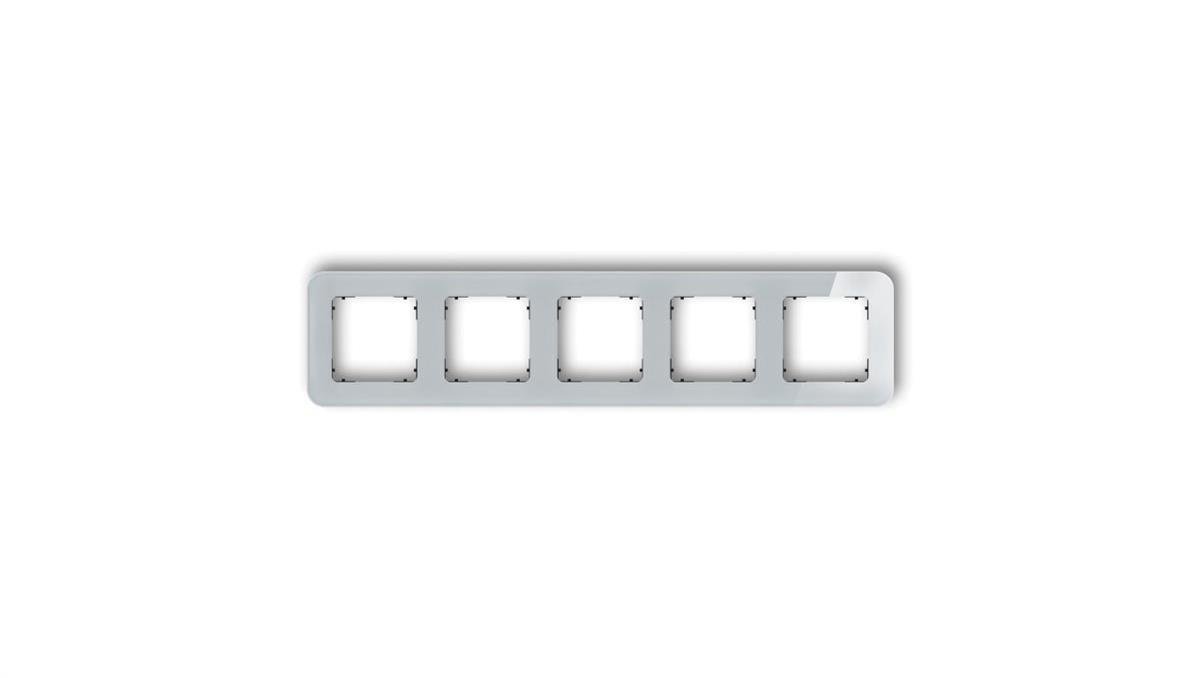 Icon ramka uniwersalna piä™ciokrotna zaokrä…glona - efekt szkĺ‚a (ramka: szara spăłd: czarny) 15-12-irsz-5