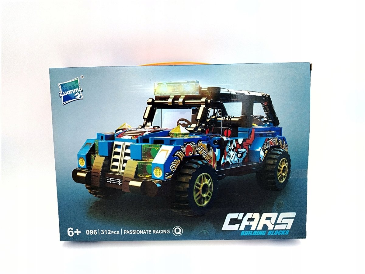 KLOCKI AUTO Klocki konstrukcyjne duży zestaw 312 elementów Zuanma