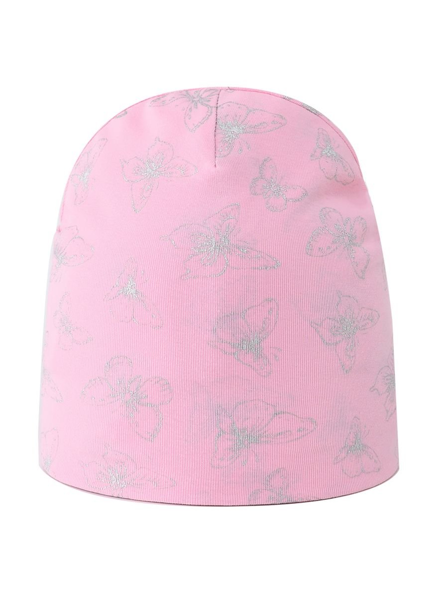 Dziewczęca czapka bawełniana motylek różowa Be Snazzy r.52/56