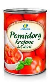 Pomidory KROJONE BEZ SKÓRY 400 g producent Dawtona