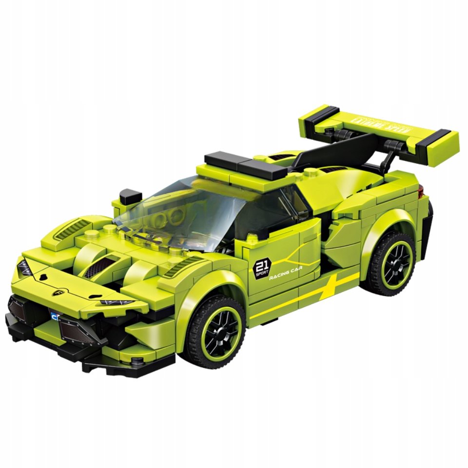 | FORANGE Seledynowe Auto Sportowe Klocki konstrukcyjne 295el.