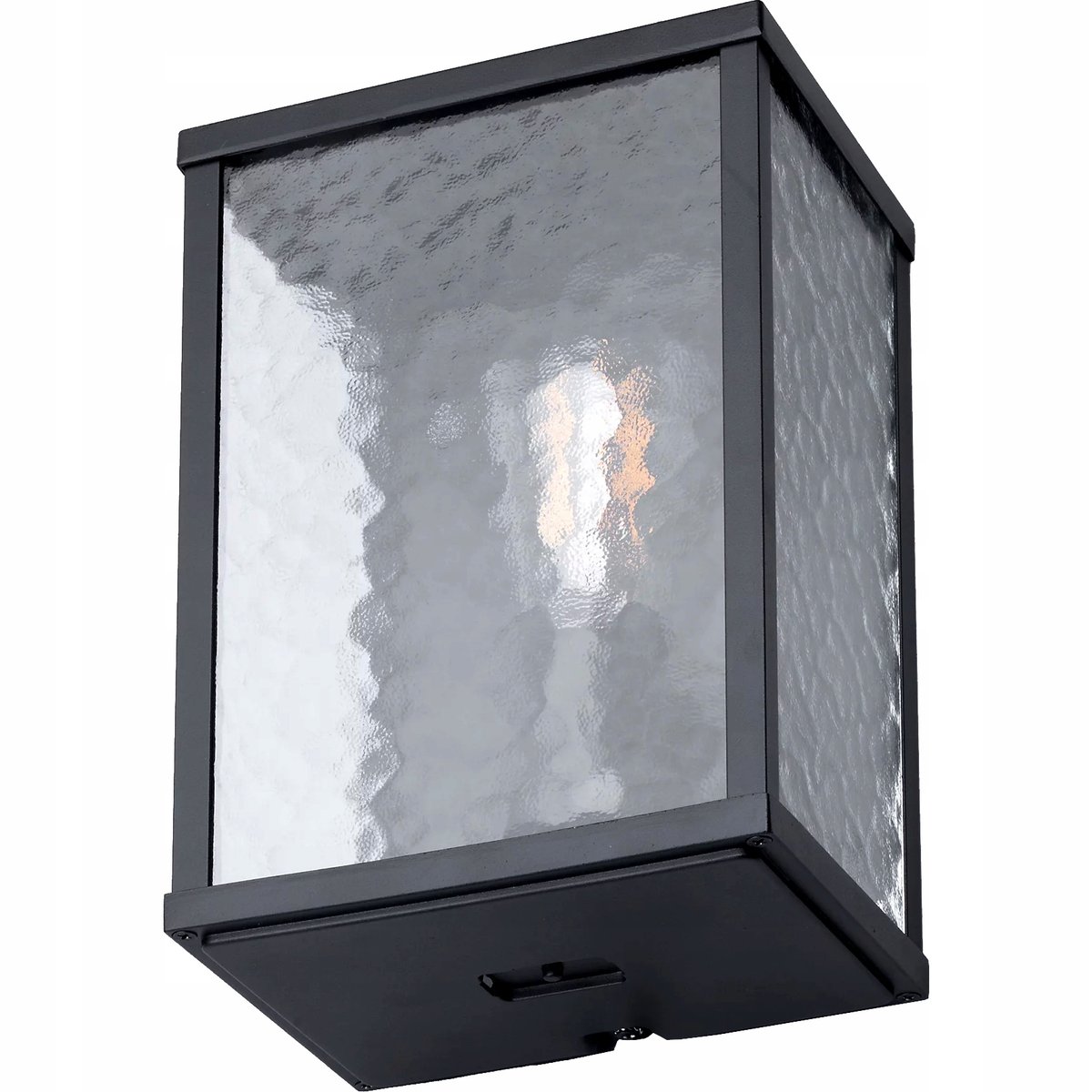 Kinkiet Ogrodowy Lampa Elewacyjna Matowe Szkło Ip44 E27 Zinc Zn-32069-Blk