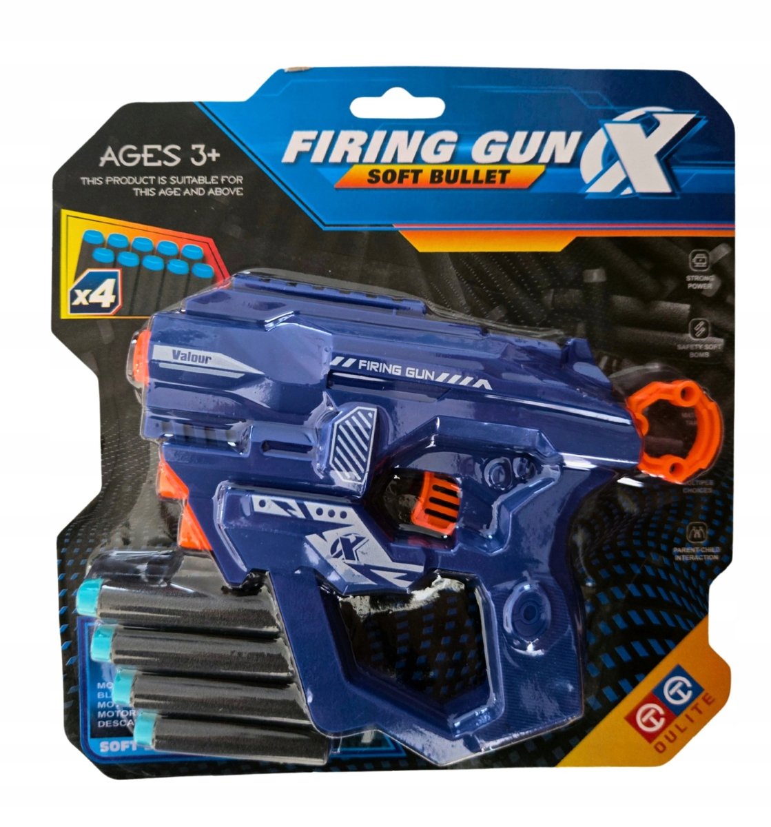 Pistolet Piankowy na Przyssawki FUTURYSTYCZNY