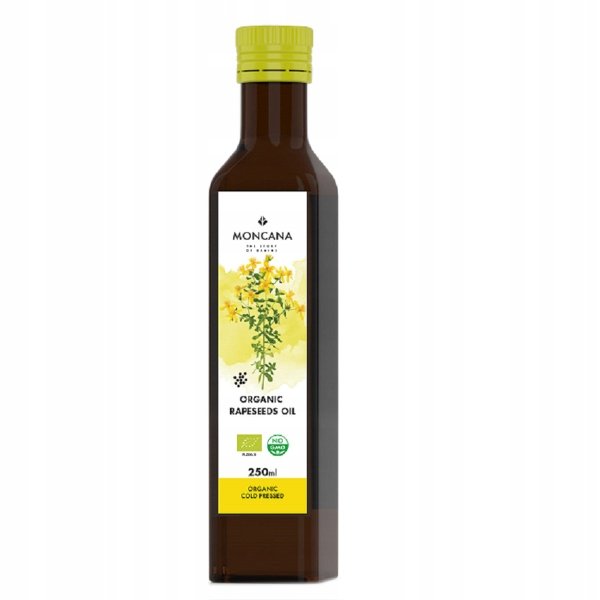 BIO Olej Rzepakowy Zimnotłoczony 250ml Omega 3-6 Polska jakość