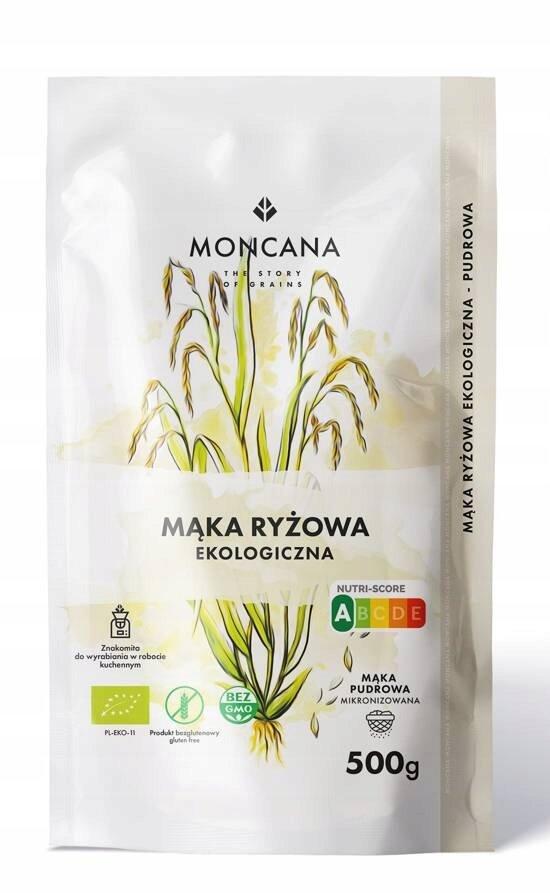 Mąka ryżowa bezglutenowa EKO MONCANA 500 g