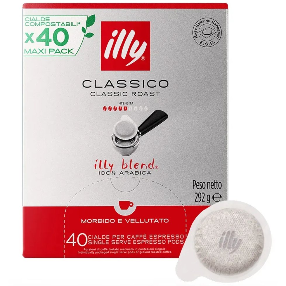 KAPSUŁKI ILLY KAWA W SASZETKACH ILLY CLASSICO 40 SASZETEK