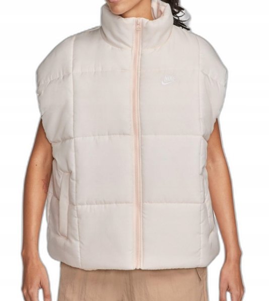 Kamizelka damska beżowa ocieplana Nike Sportswear FB7679-838 r. XS