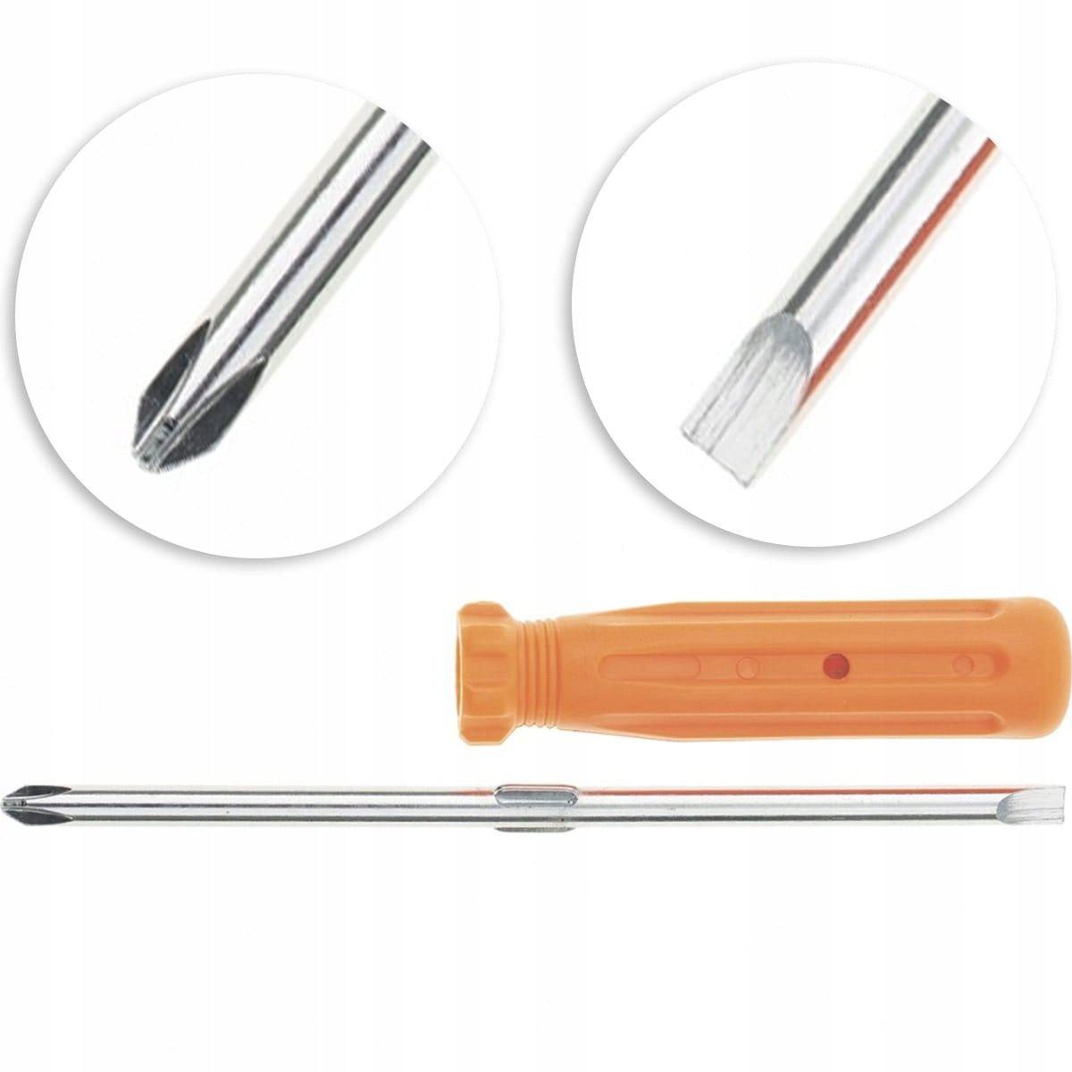 Wkrętak śrubokręt dwustronny płaski + krzyżak SL6/PH2 1szt.