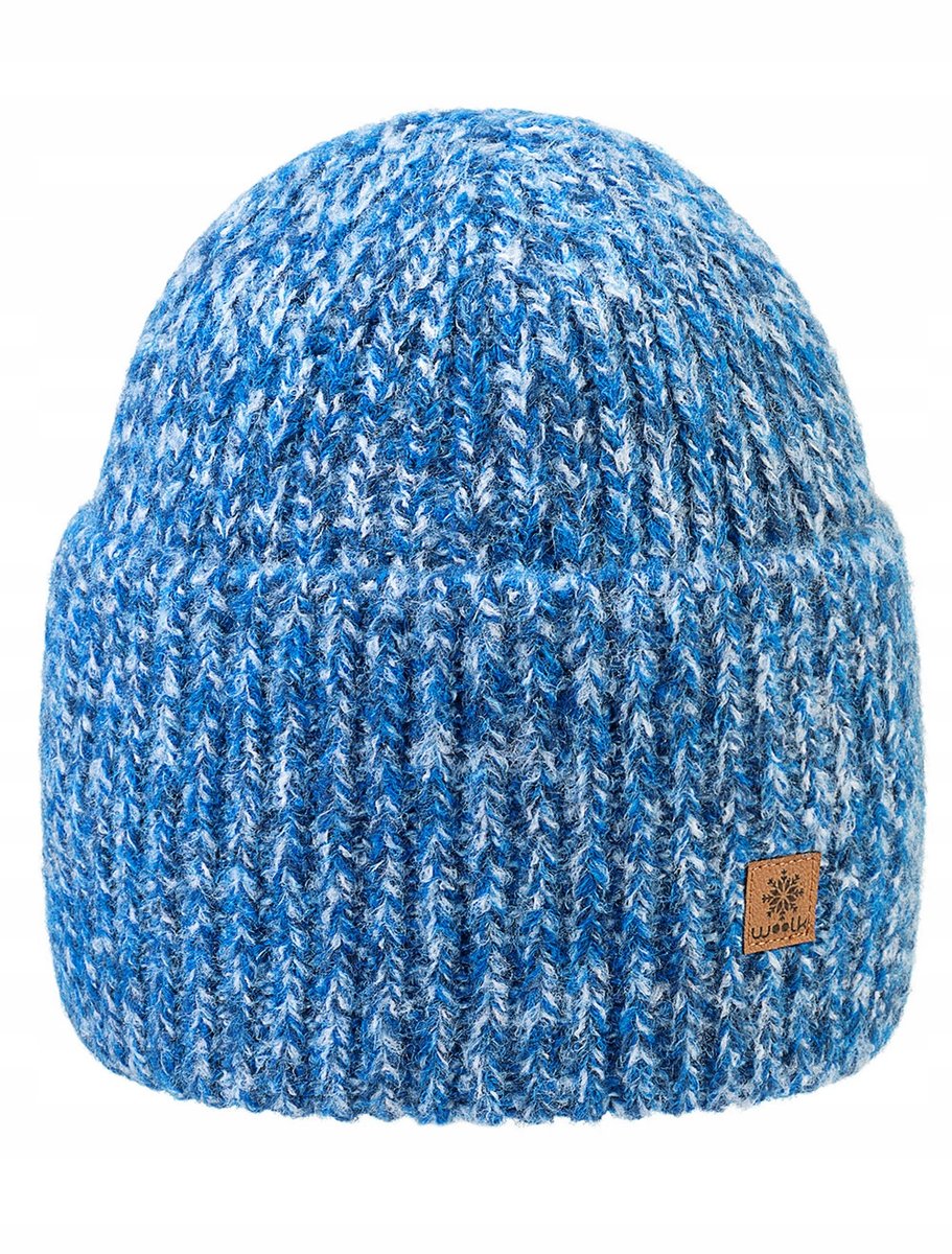 Zimowa Czapka Damska Czapka Dziana Wełna WOOLK