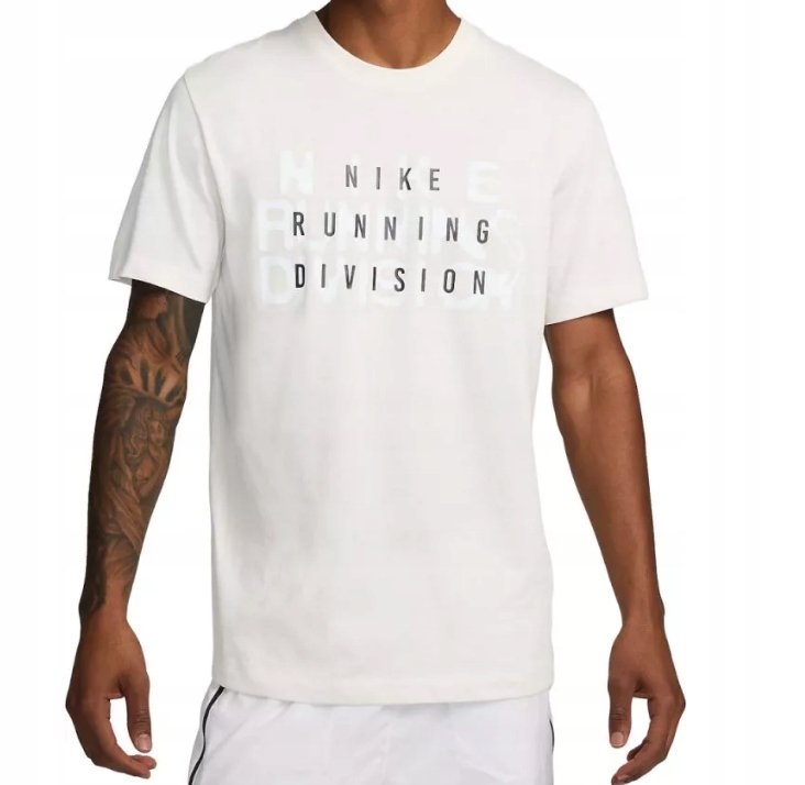 Koszulka męska biała Nike Men Dri-FIT Running Division Tee FJ2356-030 r. S
