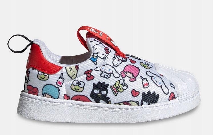 Buty Dziecięce Wsuwane Sport Adidas Hello Kitty Superstar 360 HQ4092 r.21