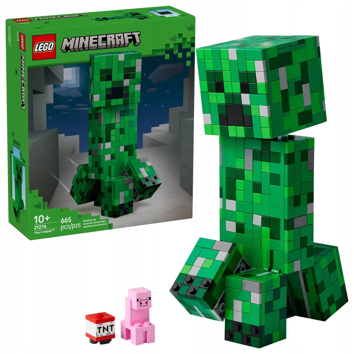 LEGO Minecraft - Zielony Ludek z gry Minecraft Creeper klocki ZESTAW LEGO PREZENT CHŁOPCA DZIEWCZYNKI DZIECI