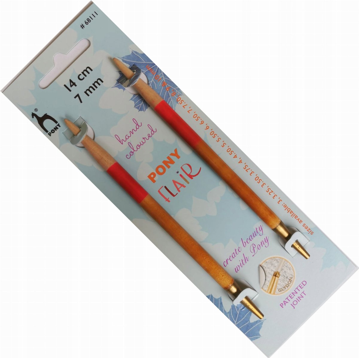 końcówki drutów 14cm 7mm PONY FLAIR 68111 do łączenia z żyłką