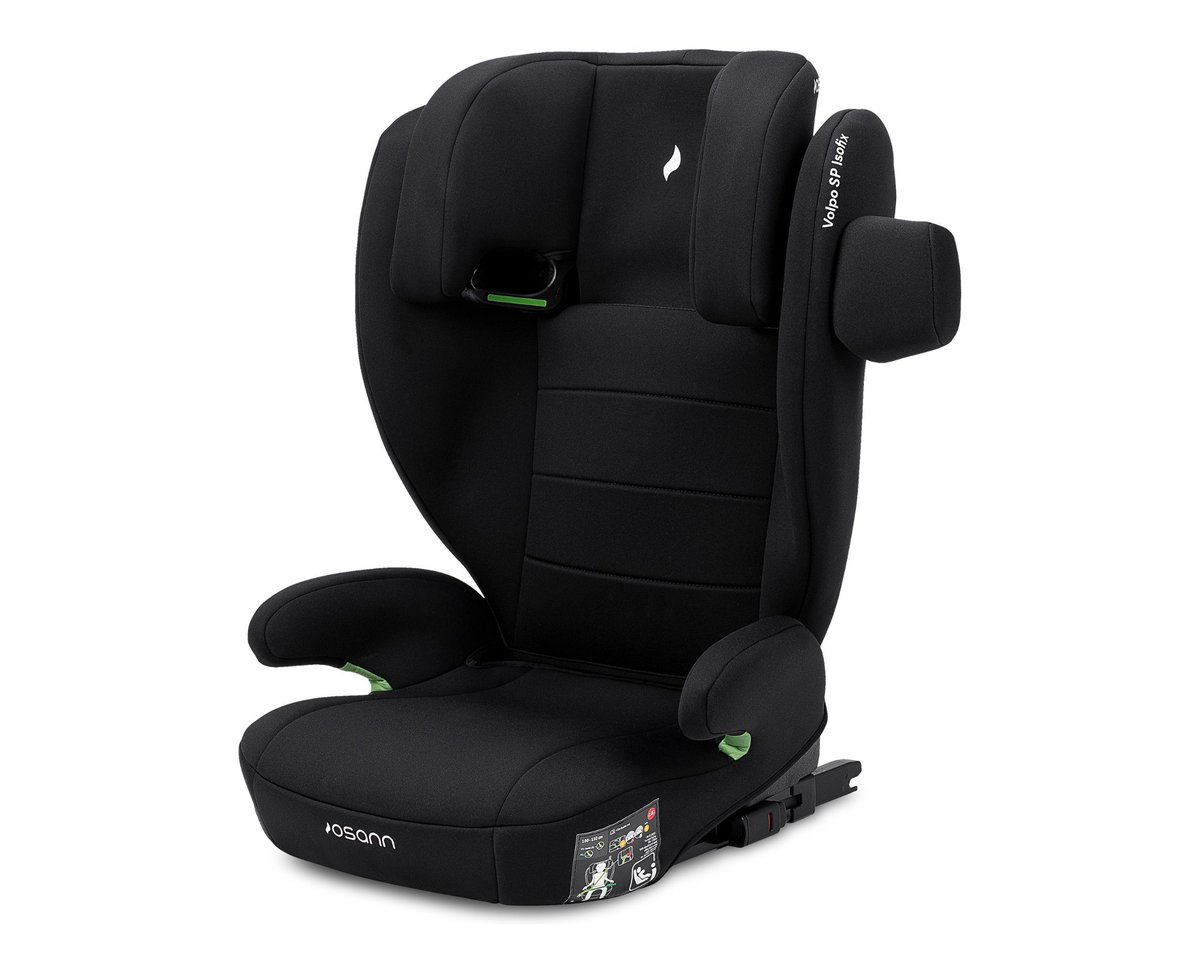OSANN - Fotelik samochodowy dla dziecka Volpo SP Isofix i-Size - 100-150 cm - Od 3 do 12 lat - Grupa 3 - Czarny