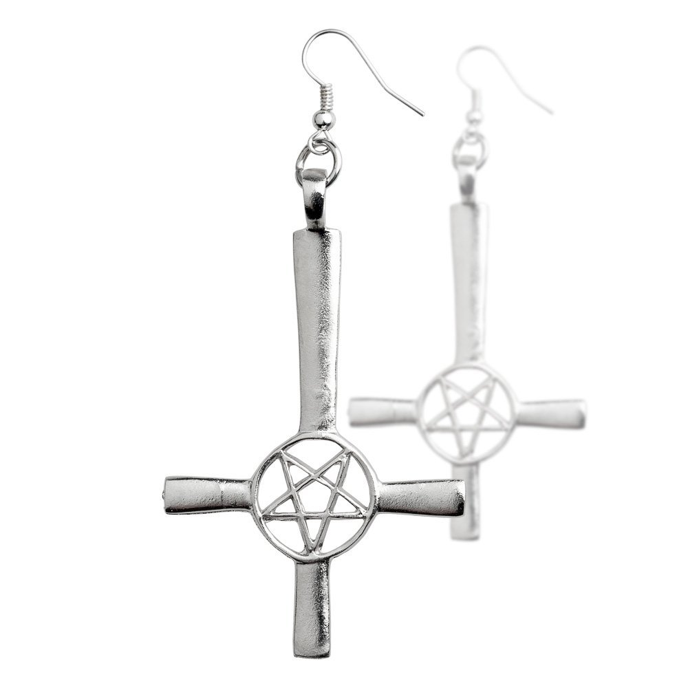 kolczyki ODWRÓCONY KRZYŻ