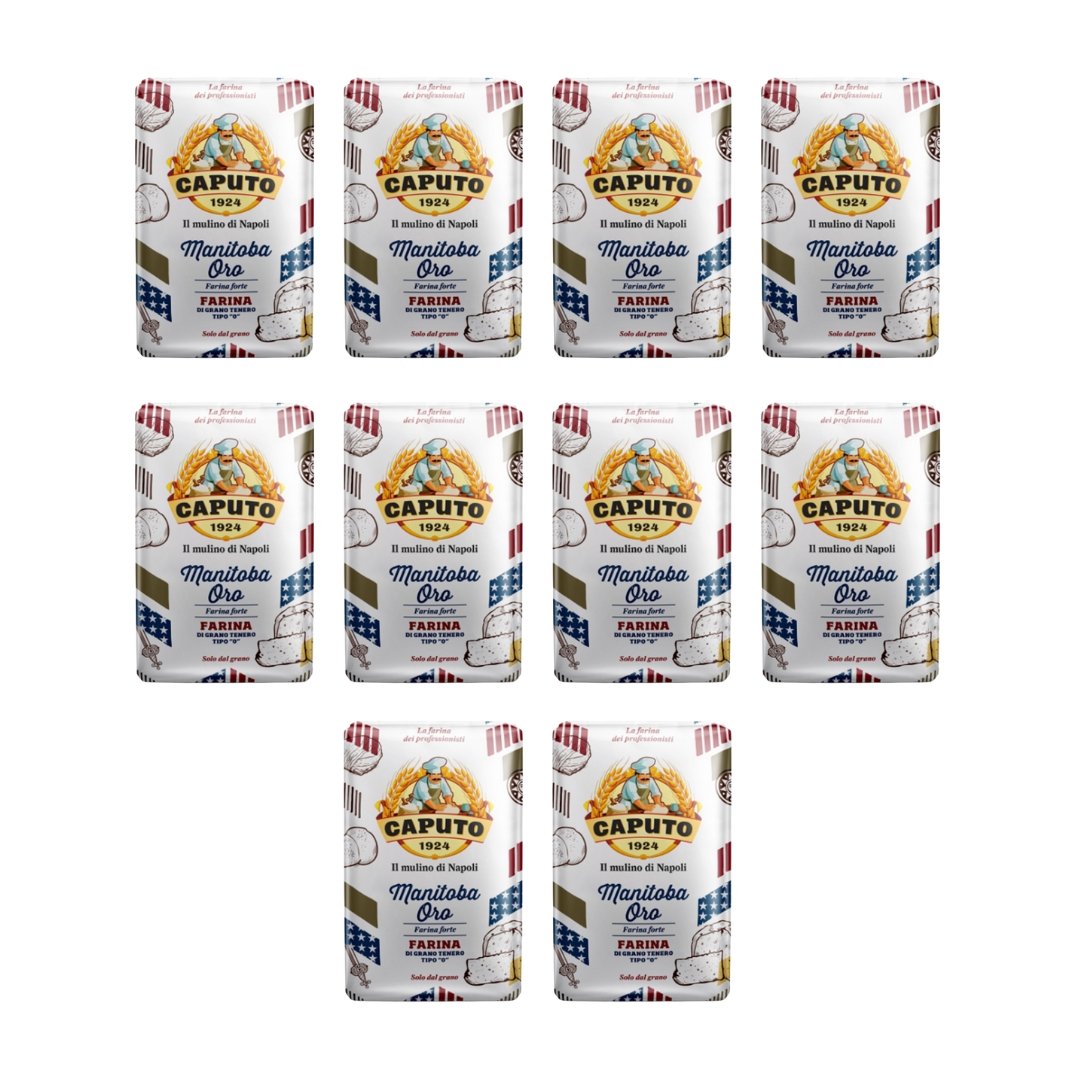 Mąka do pizzy Manitoba Oro 10 x 1kg - Caputo