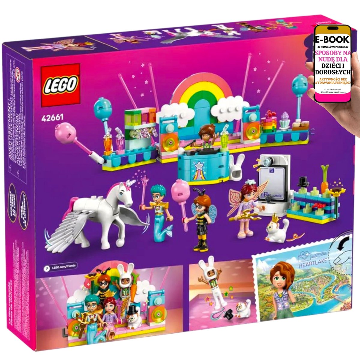 LEGO PREZENT DLA DZIEWCZYNKI 6+ LEGO Friends (42661) Bal Przebierańców z Jednorożcem i Kostiumami – Bajkowa Zabawa Dla Małych Artystek + EBOOK-3