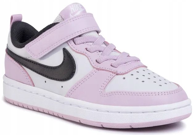 Buty Dziecięce Sportowe Czarne Nike Court Borough Low 2 BQ5451-005 r. 27,5