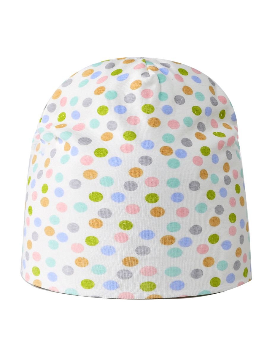 Dziewczęca czapka bawełniana w groszki biała Be Snazzy r.52/56