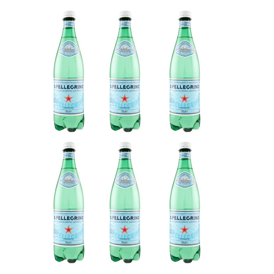 San Pellegrino Frizzante - woda mineralna plastik 6 x 0,75L