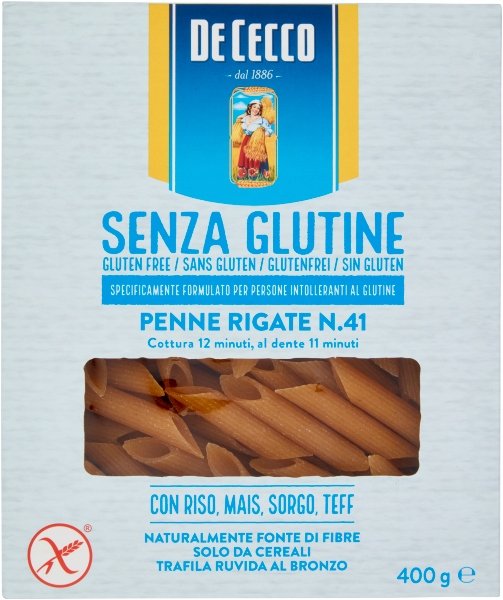 Penne Rigate De Decco makaron bezglutenowy bez glutenu pełne ziarno włoski