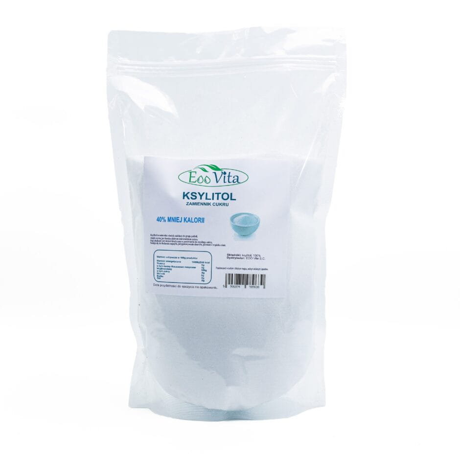 Ksylitol 1000g EooVita naturalny słodzik z brzozy keto dla diabetyków
