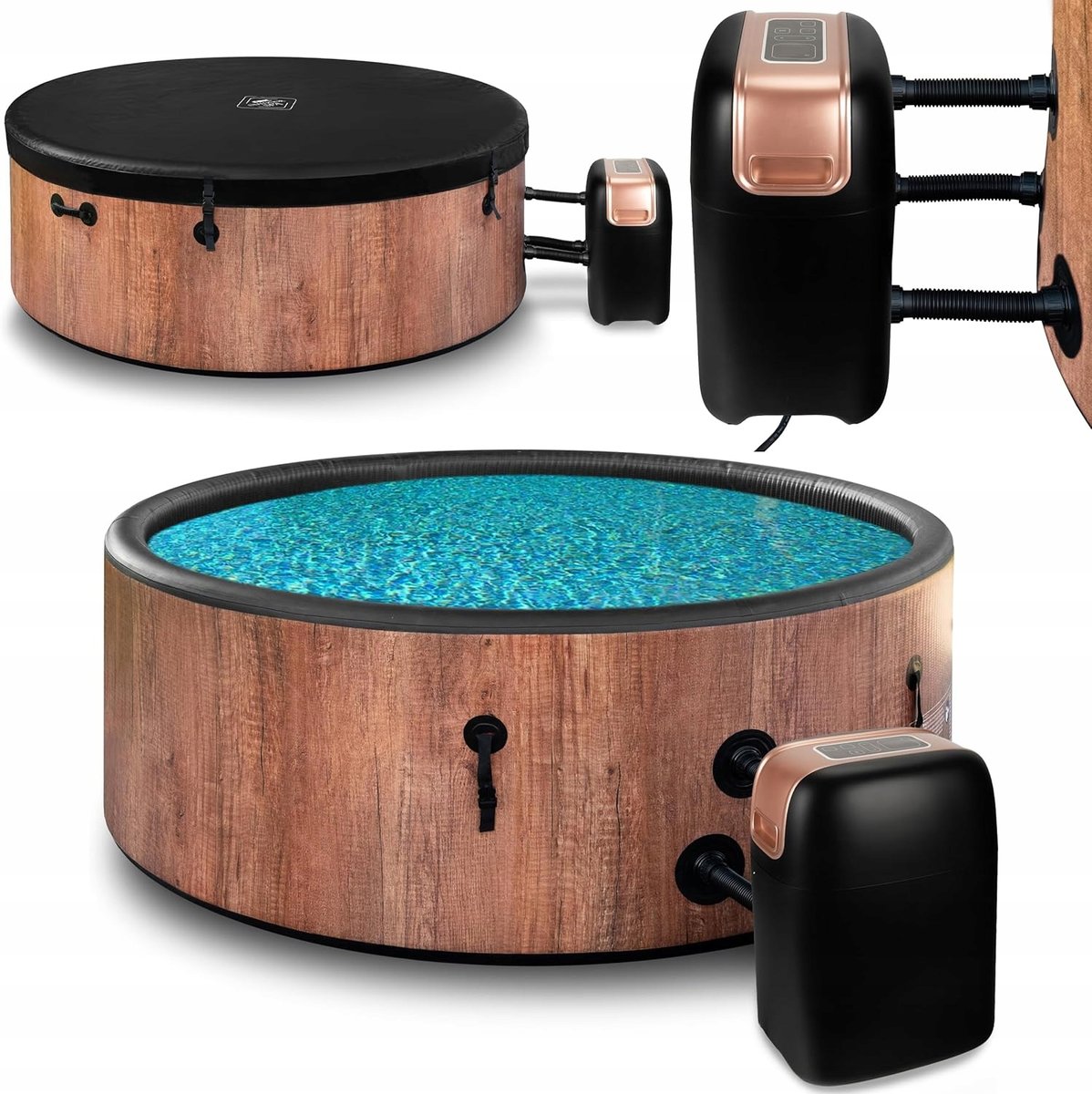 Domowe Spa Basen Z Hydromasażem Dla 6 Osób Materiał Dwf, Solidne Spa