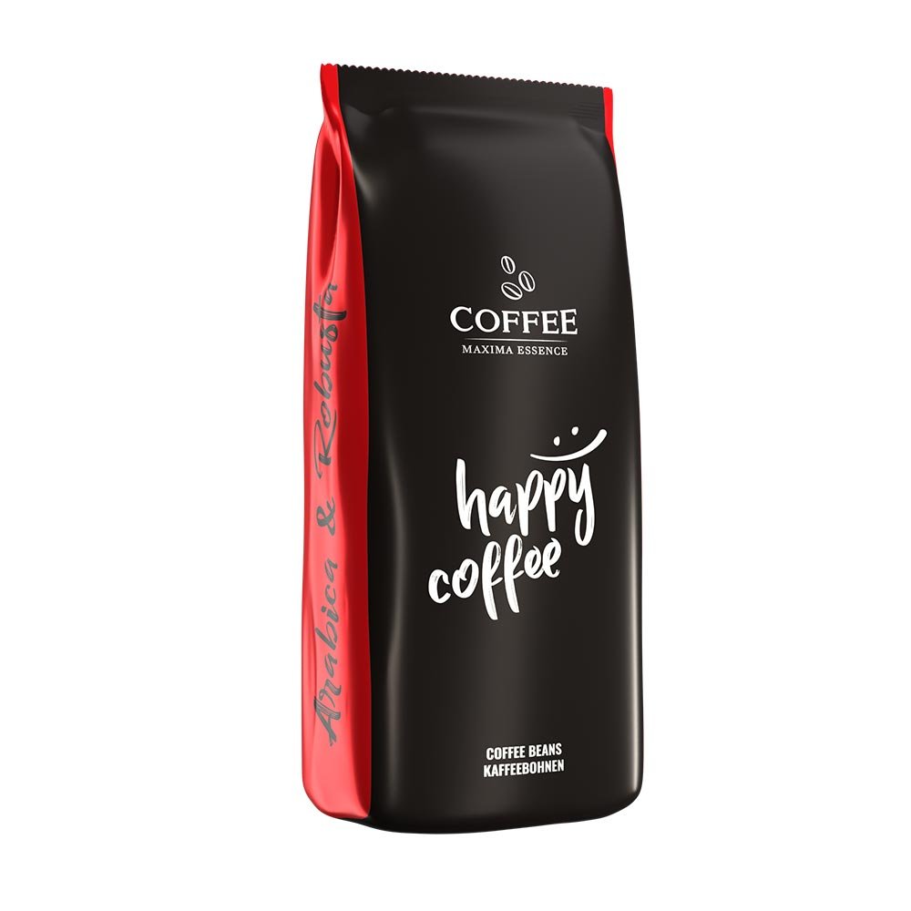 Kawa ziarnista Happy Coffee Essence 1kg - kompozycja Arabiki i Robusty