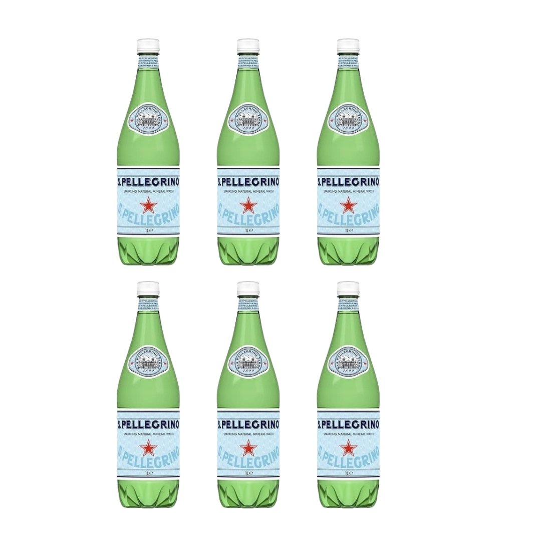 Włoska gazowana woda Frizzante 6 x 1L - San Pellegrino