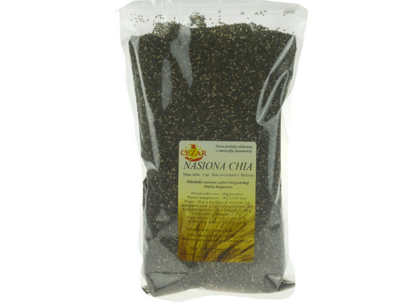 SZAŁWIA HISZPAŃSKA 1000G NASIONA CHIA 1KG ŚWIEŻA !