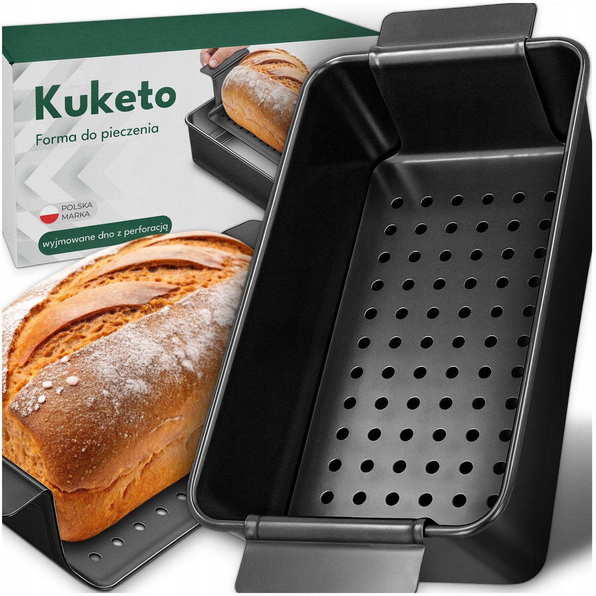 FORMA DO PIECZENIA CHLEBA MIĘSA CIAST TORTOWNICA KEKSÓWKA NON-STICK +BLACHA