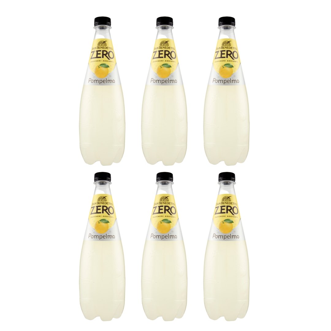 Lemoniada z białych grejpfrutów Pompelmo Zero 6 x 750ml - San Benedetto