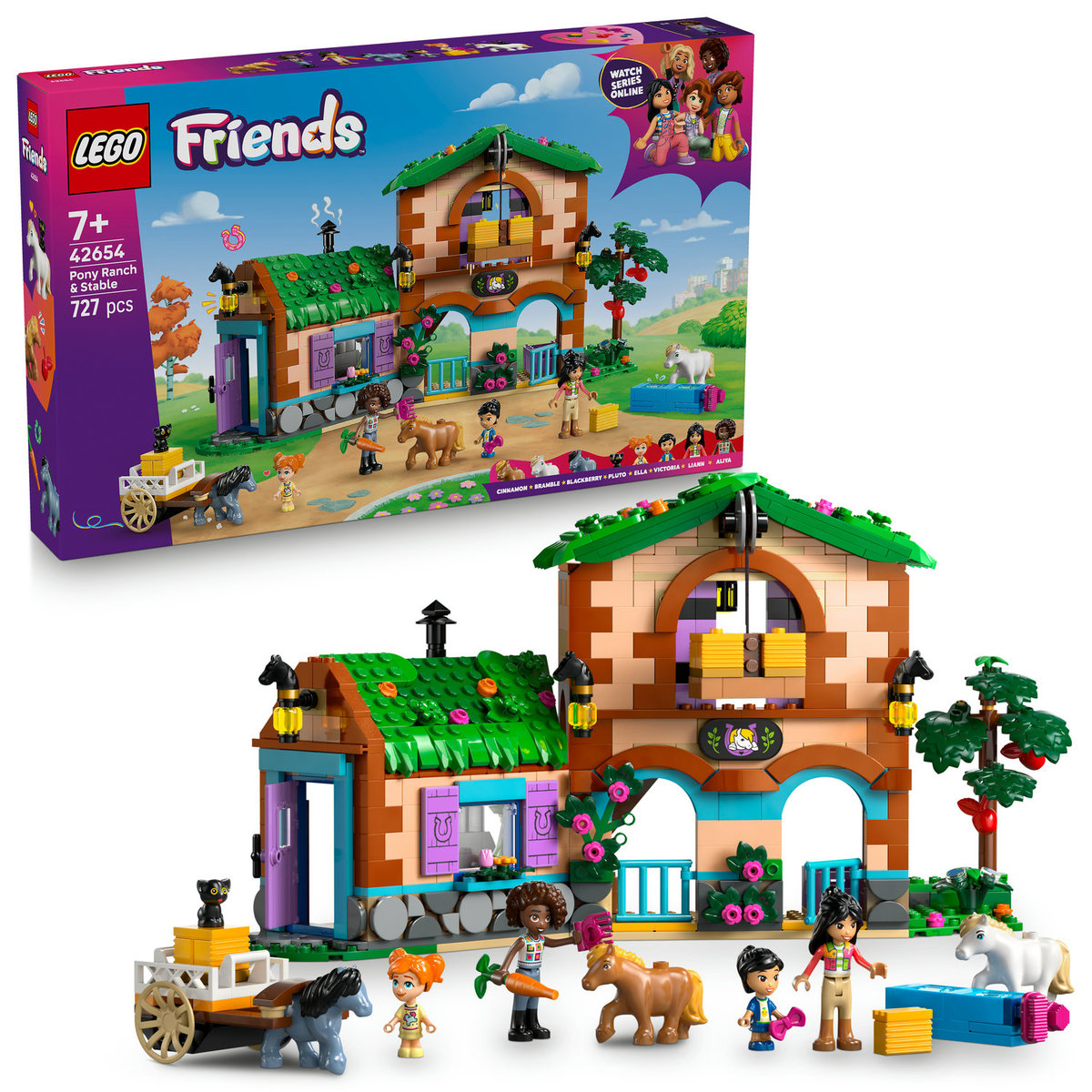 LEGO Friends - Farma Kucyki Ranczo kucyków i stajnia klocki LEGO PREZENT DLA DZIEWCZYNKI