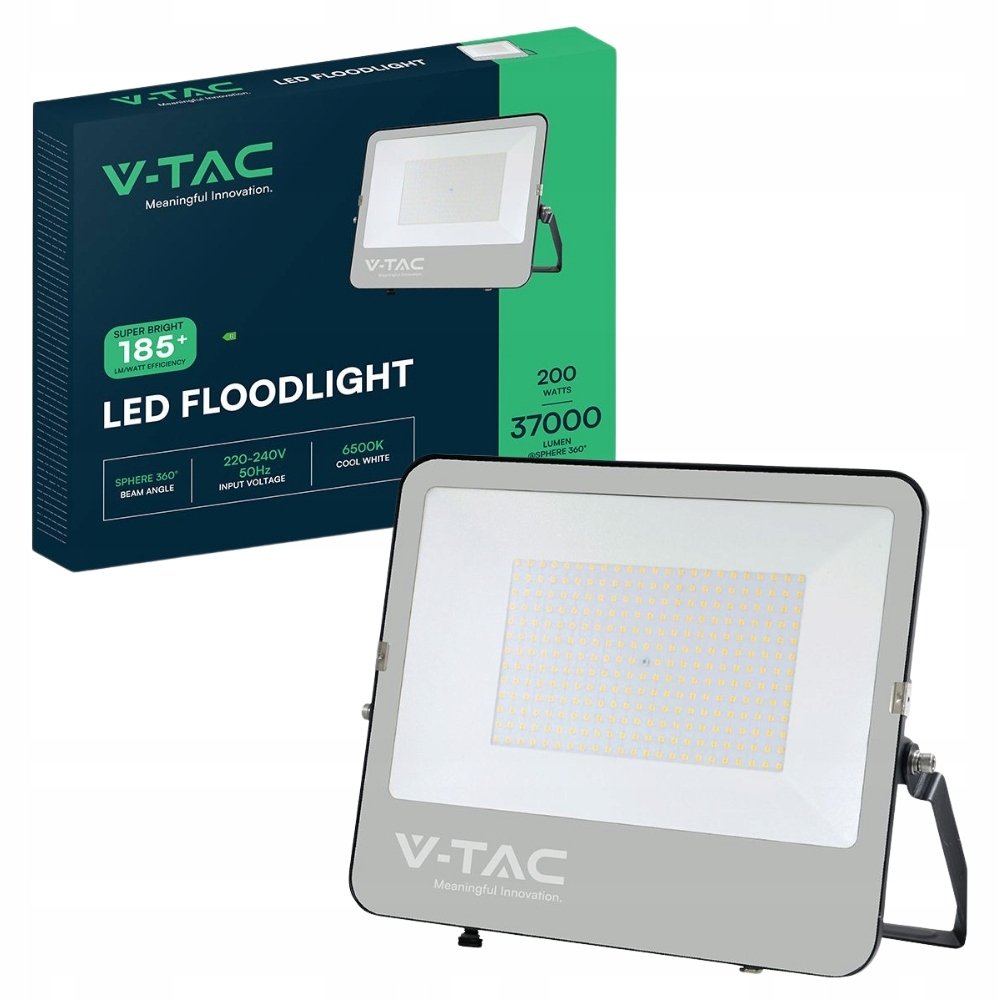 Naświetlacz Led Wodoodporny Halogen 200W 6500K Zimny 37000Lm Ip65 Mocny