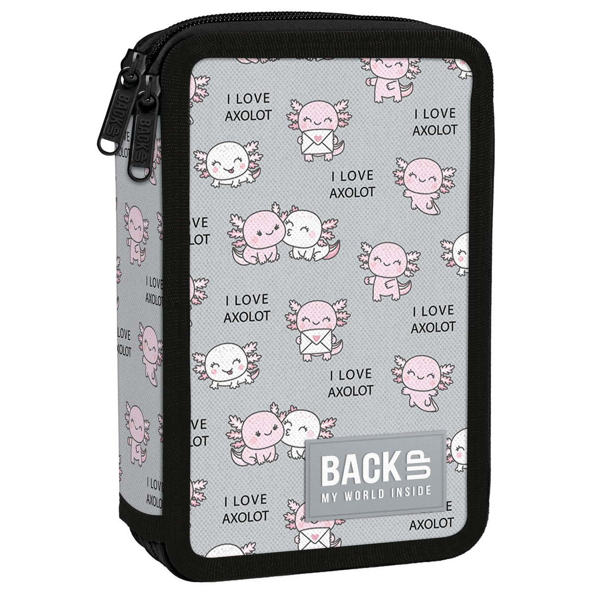 PIÓRNIK BACKUP MODEL PODWÓJNY Z WYPOSAŻENIEM AXOLOT LOVE