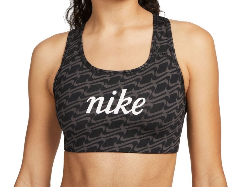 Biustonosz sportowy czarny TOP Nike Dri-FIT Swoosh DQ5121-010 r. L