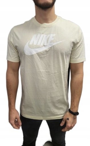 Koszulka Męska Sportowa Krótki Rękaw Logo Nike Bawełna DX1985-113 r. M