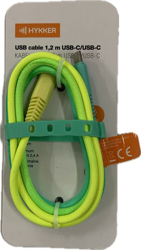 Kabel Zasilający Ładujący Usb-C/Usb-C 1,2M