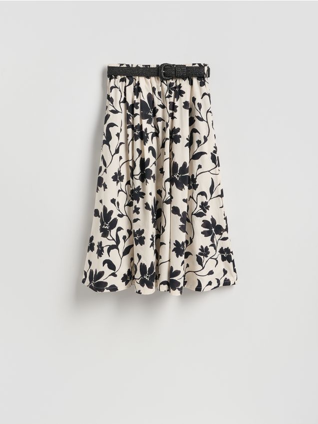 Reserved - Spódnica z paskiem - wielobarwny