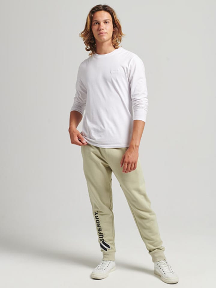 Superdry Spodnie dresowe w kolorze beżowym