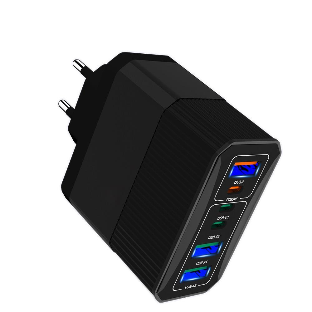 Ładowarka sieciowa msonic my6646k pd/qc 3.0 3xusb-c i 3xusb