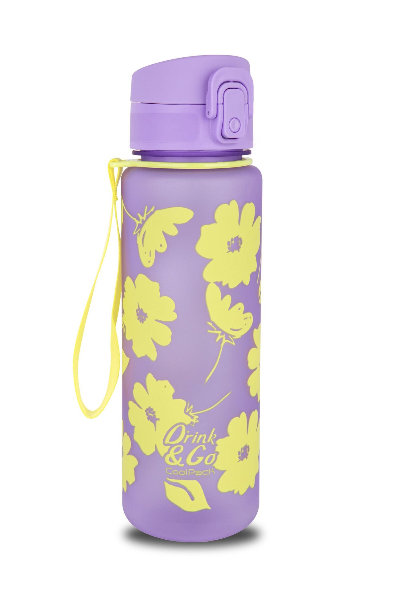 Bidon 600ml Coolpack Brisk Flores Lila