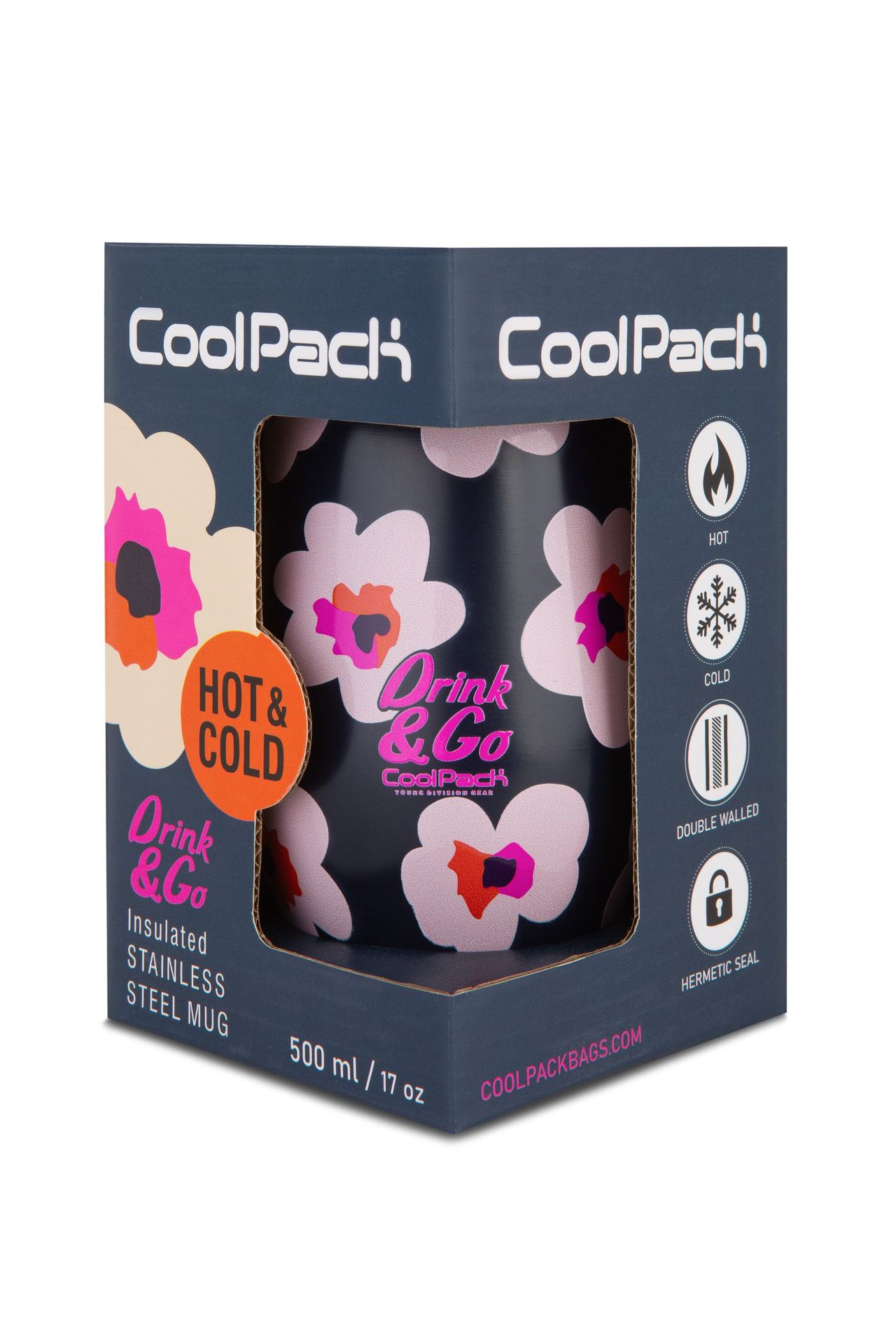 Kubek termiczny 500 ml Coolpack Coffee Mug Miss Flores Nina - kubek
