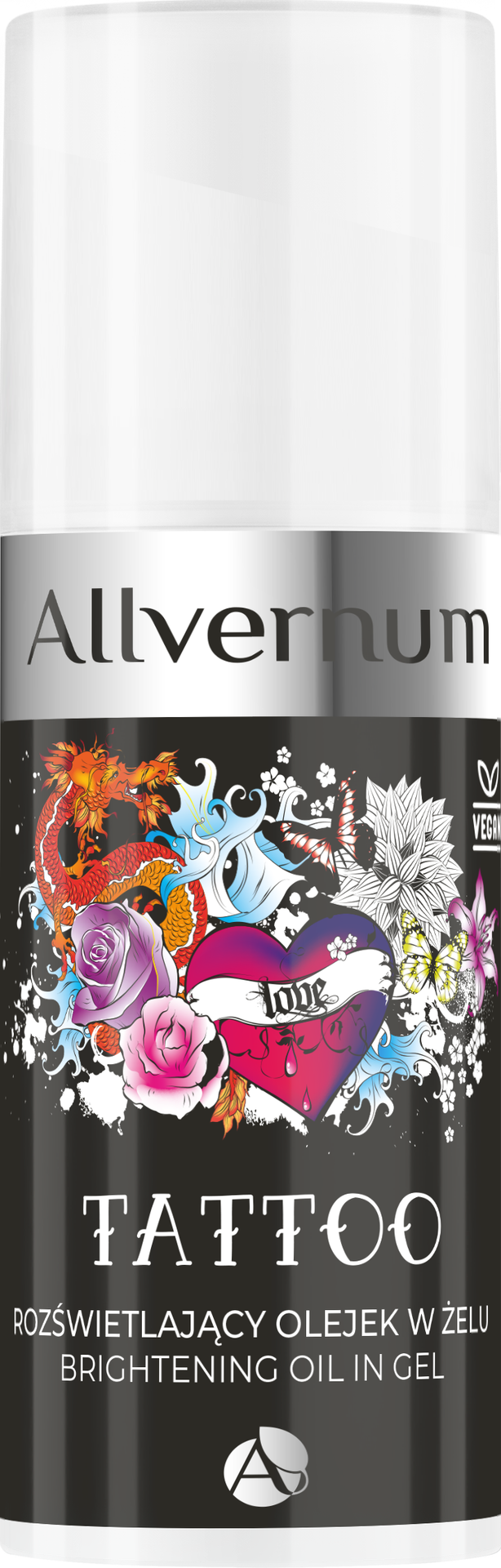 Allvernum Tattoo Rozświetlający Olejek w Żelu 50ml