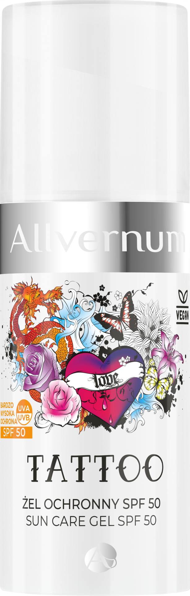 Allvernum Tattoo Żel Ochronny SPF50 50ml