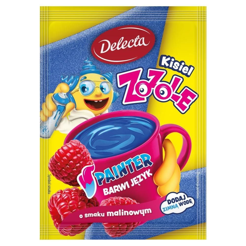 Delecta Zozole Painter Kisiel na zimno o smaku malinowym 30 g