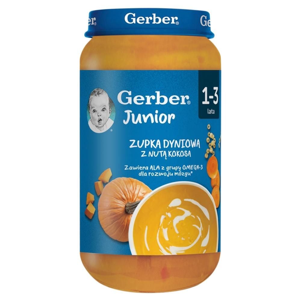 Gerber Junior Zupka dyniowa z nutą kokosa 1-3 lata 250 g
